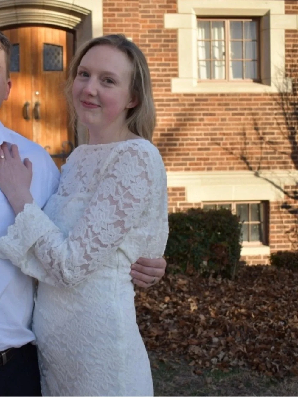 Lulus Odariya Ivory Lace Cowl Back Maxi Dress - Picture 4 of 5